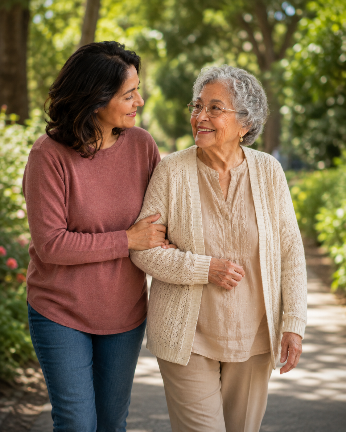 Care Moment: a walk in the garden